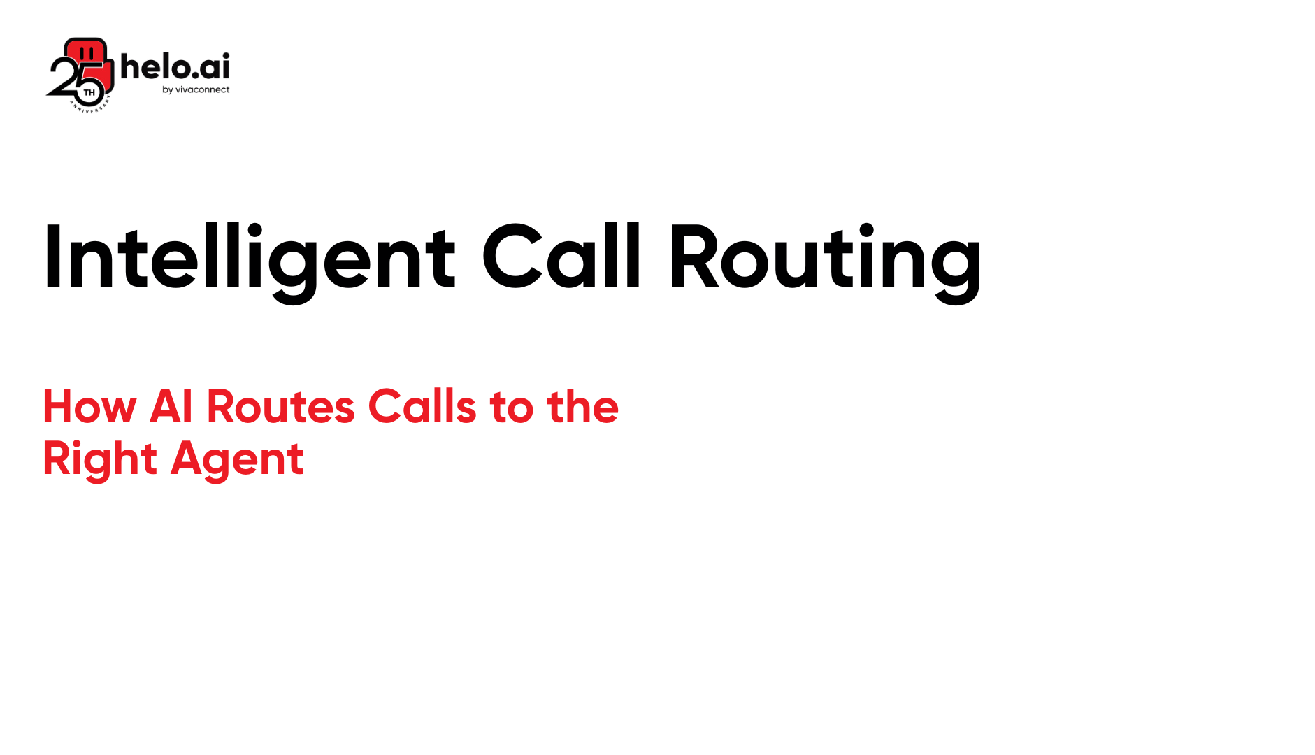 Intelligent Call Routing